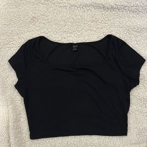 shein, black crop top